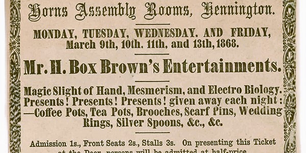 Working New Magic: Henry “Box” Brown, Nelson Countee, Richard Sayers and the Postbellum turn from Abolition to Arts in Britain